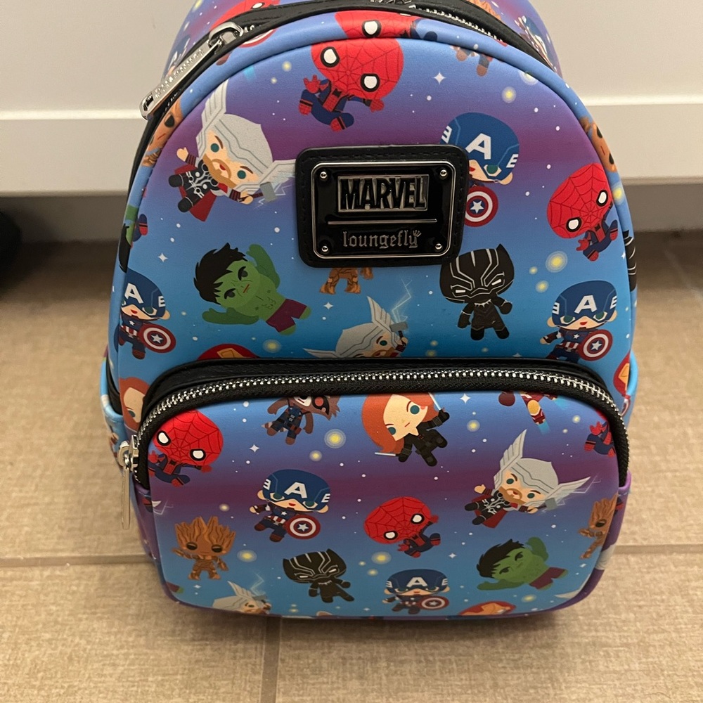 Disney Marvel Avengers Loungefly Colorful Mini Backpack